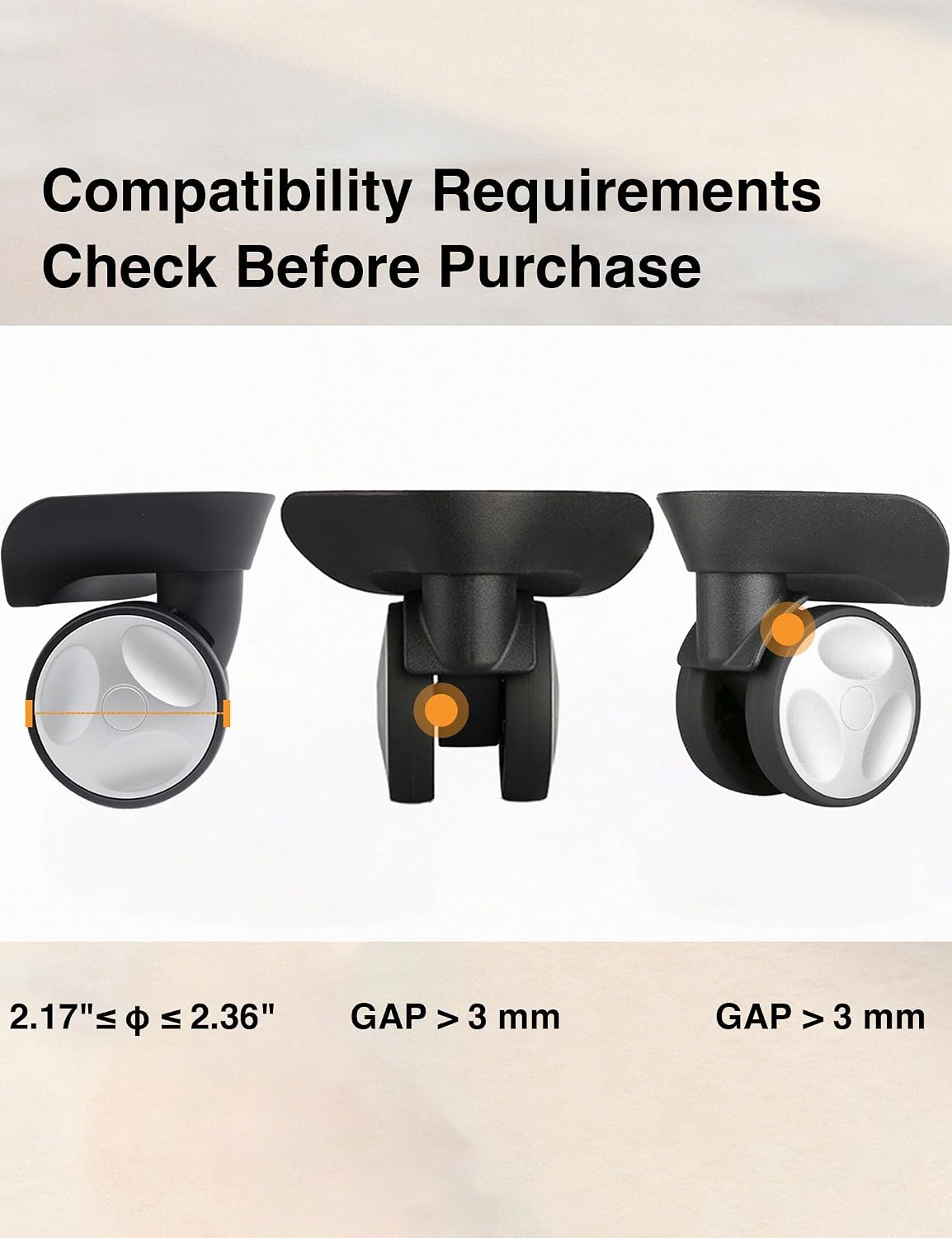 8 Pcs Luggage Wheel Covers,Travel Accessories,Travel Essential for Suitcase