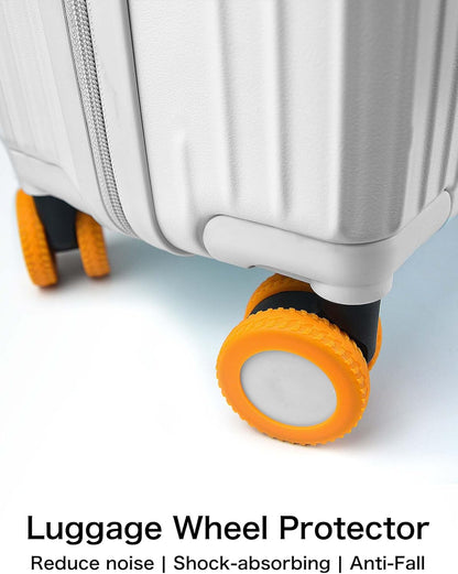 8 Pcs Luggage Wheel Covers,Travel Accessories,Travel Essential for Suitcase