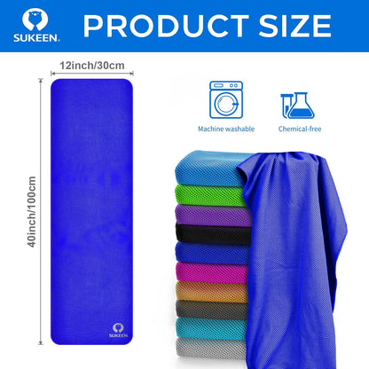 Cooling Towels for Neck and Face (40"x12"), Cooling Wraps for Sports