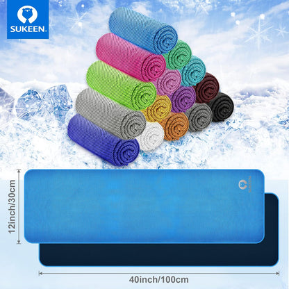Cooling Towels for Neck and Face (40"x12"), Cooling Wraps for Sports