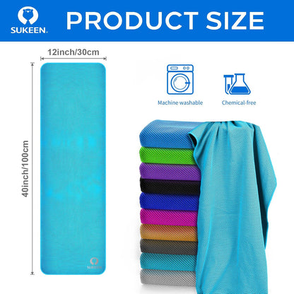Cooling Towels for Neck and Face (40"x12"), Cooling Wraps for Sports
