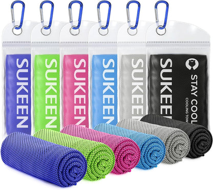 Cooling Towels for Neck and Face (40"x12"), Cooling Wraps for Sports