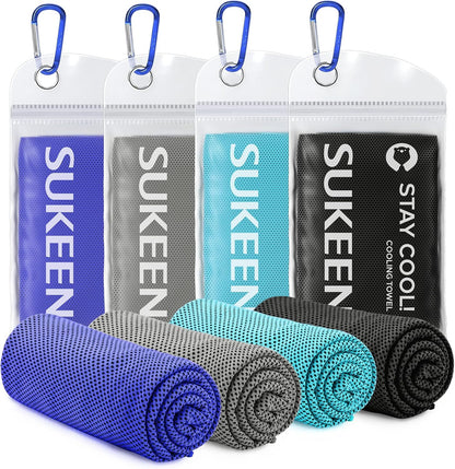 Cooling Towels for Neck and Face (40"x12"), Cooling Wraps for Sports