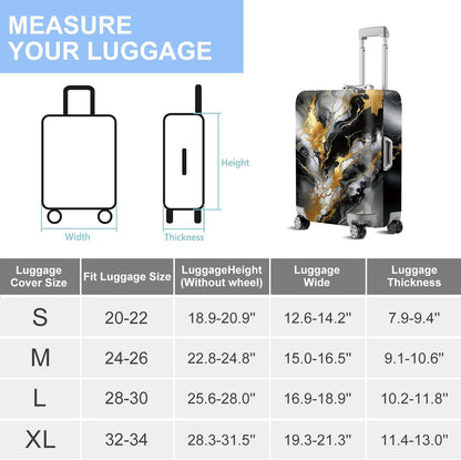Retro Mountain Landscape Sunset Travel Luggage Cover -Stretchable Airplane Suitcase Protector Sleeve,Universal Washable Fit for 20-22 Inch Checked Baggage,Water Resistant Durable Luggage Protector - Colors B