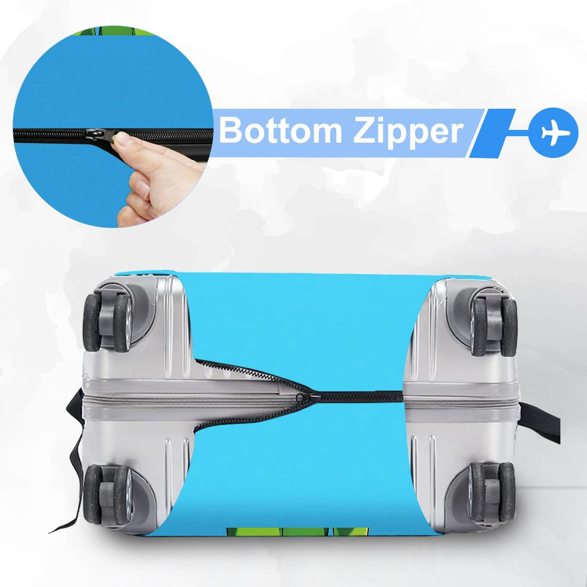 Retro Mountain Landscape Sunset Travel Luggage Cover -Stretchable Airplane Suitcase Protector Sleeve,Universal Washable Fit for 20-22 Inch Checked Baggage,Water Resistant Durable Luggage Protector - Colors B