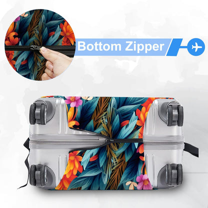 Retro Mountain Landscape Sunset Travel Luggage Cover -Stretchable Airplane Suitcase Protector Sleeve,Universal Washable Fit for 20-22 Inch Checked Baggage,Water Resistant Durable Luggage Protector - Colors B