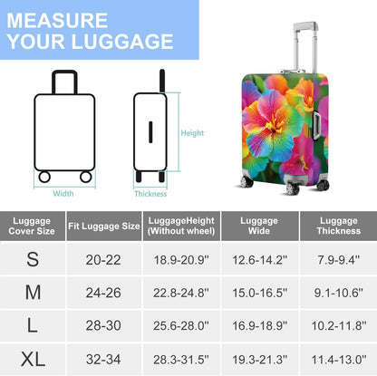Retro Mountain Landscape Sunset Travel Luggage Cover -Stretchable Airplane Suitcase Protector Sleeve,Universal Washable Fit for 20-22 Inch Checked Baggage,Water Resistant Durable Luggage Protector - Colors B