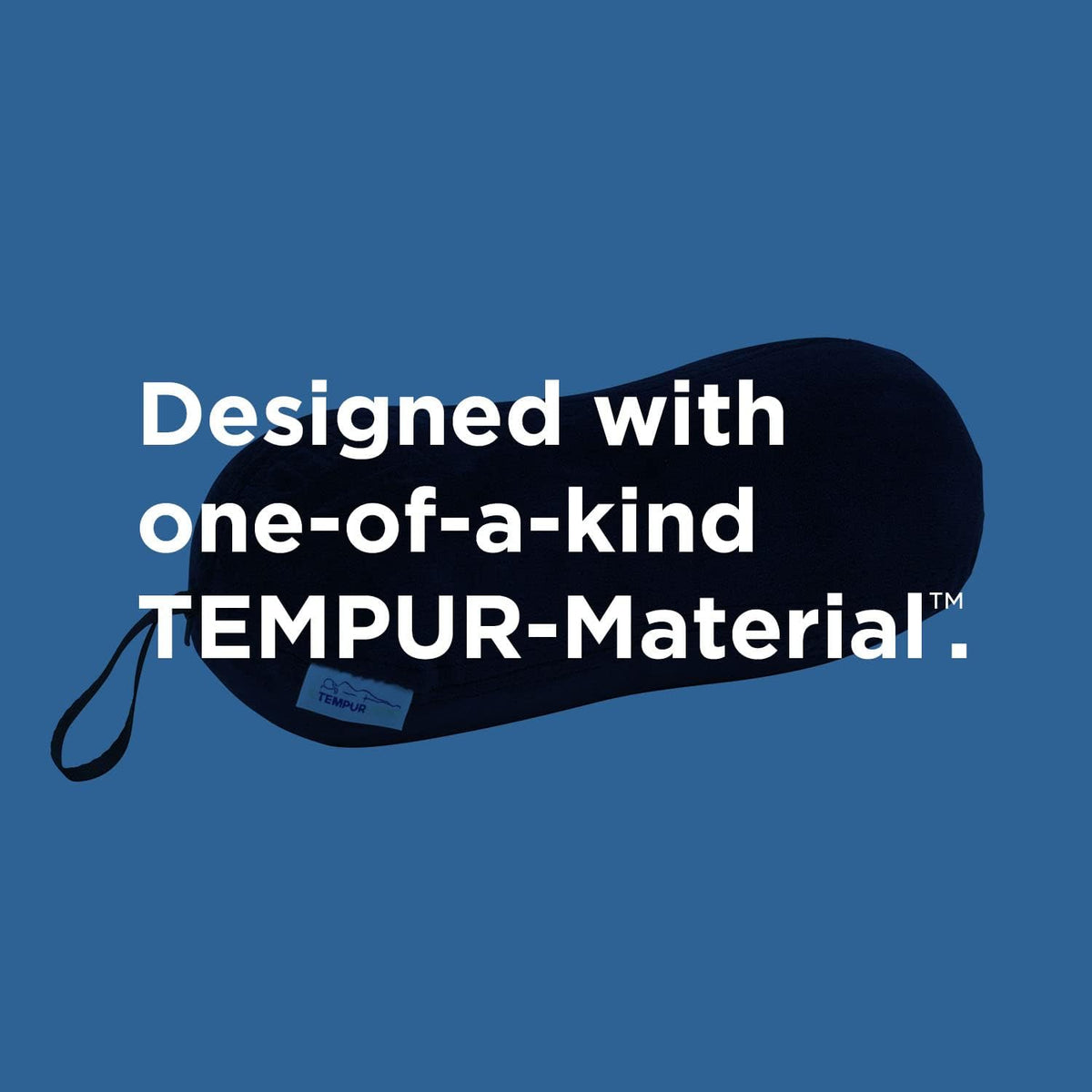 All-Purpose Memory Foam Travel Pillow, Peanut-Shaped Lumbar Pillow for Neck and Back Pressure Relief, Navy