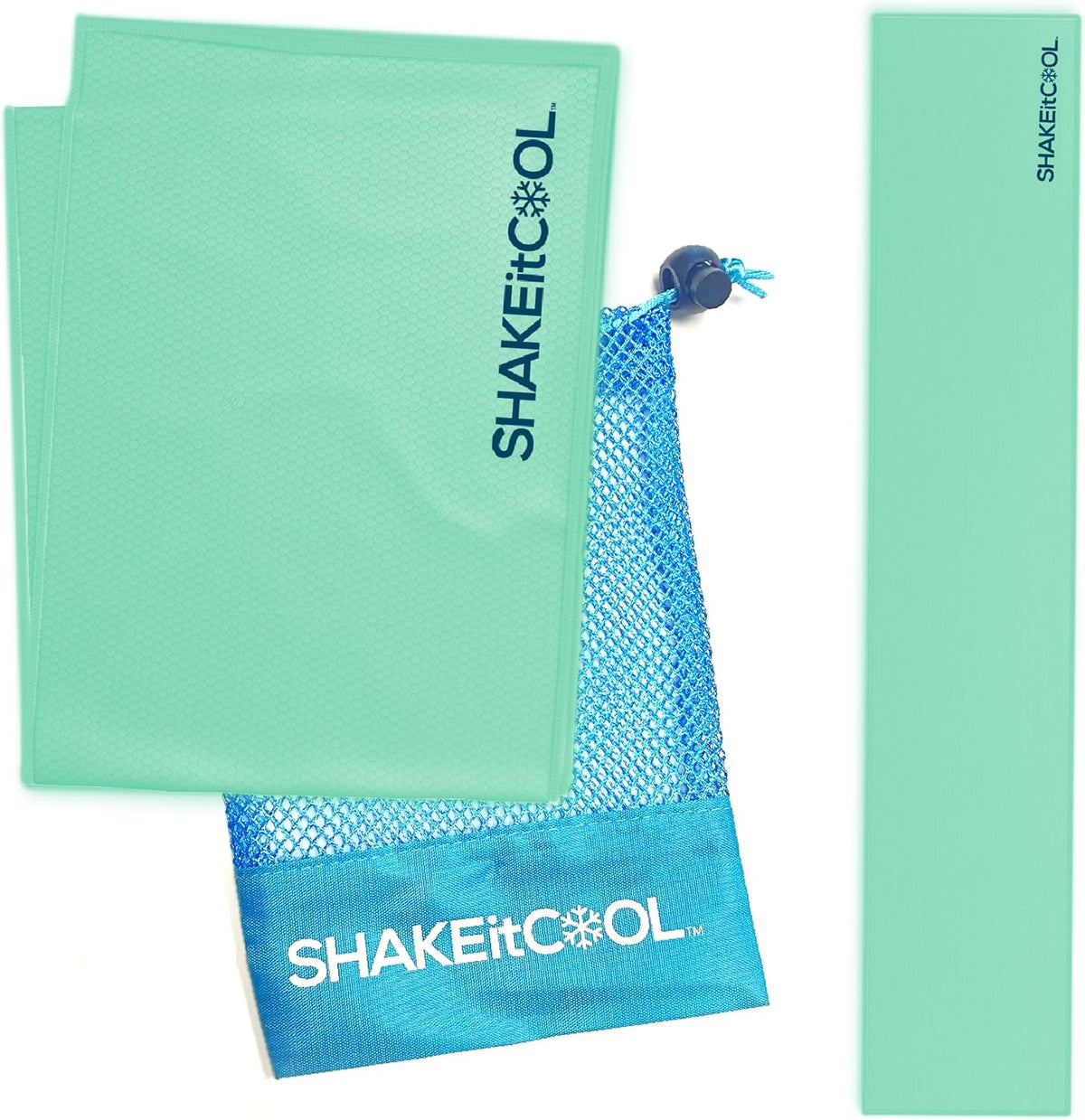 Original Cooling Towel – Be Cool in Style - Heat Relief, Soft, Lightweight, Sun Protection, Easy Clean - Perfect for Biking, Running, Yoga, Gym, Gardening - Blue Wave - Colors B