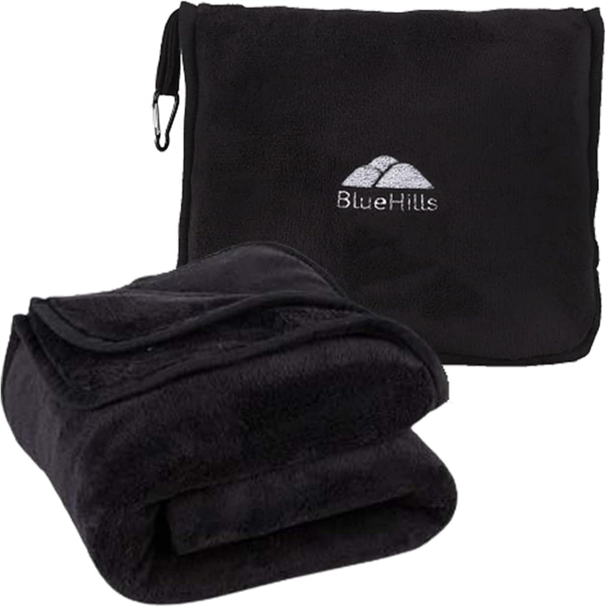 Premium Soft Travel Blanket Pillow 2-in-1 Airplane Warm - Gray