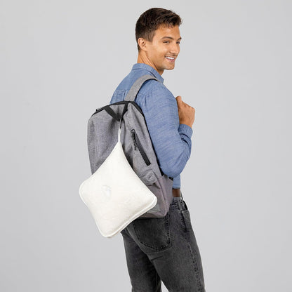 Premium Soft Travel Blanket Pillow 2-in-1 Airplane Warm - Gray