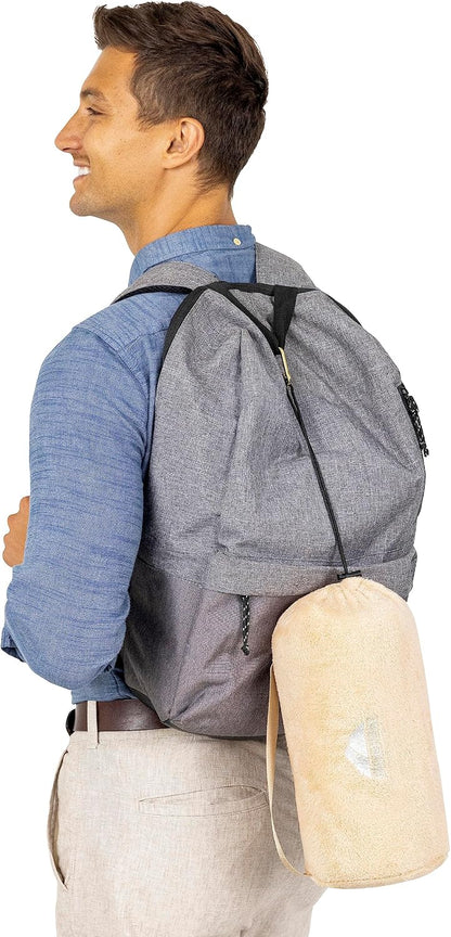 Premium Soft Travel Blanket Pillow 2-in-1 Airplane Warm - Gray