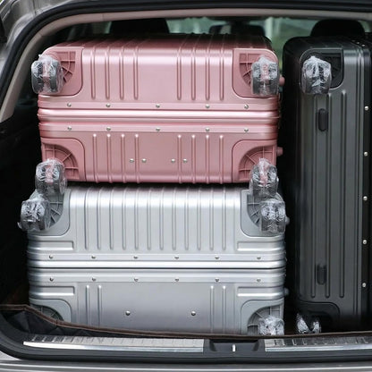 200 Pcs Suitcase Wheel Covers Disposable Luggage Wheel Covers PE Luggage Wheels Protector Cover Protect Your Home, Living Room, Office Floors, Carpets, and Car from Dirt