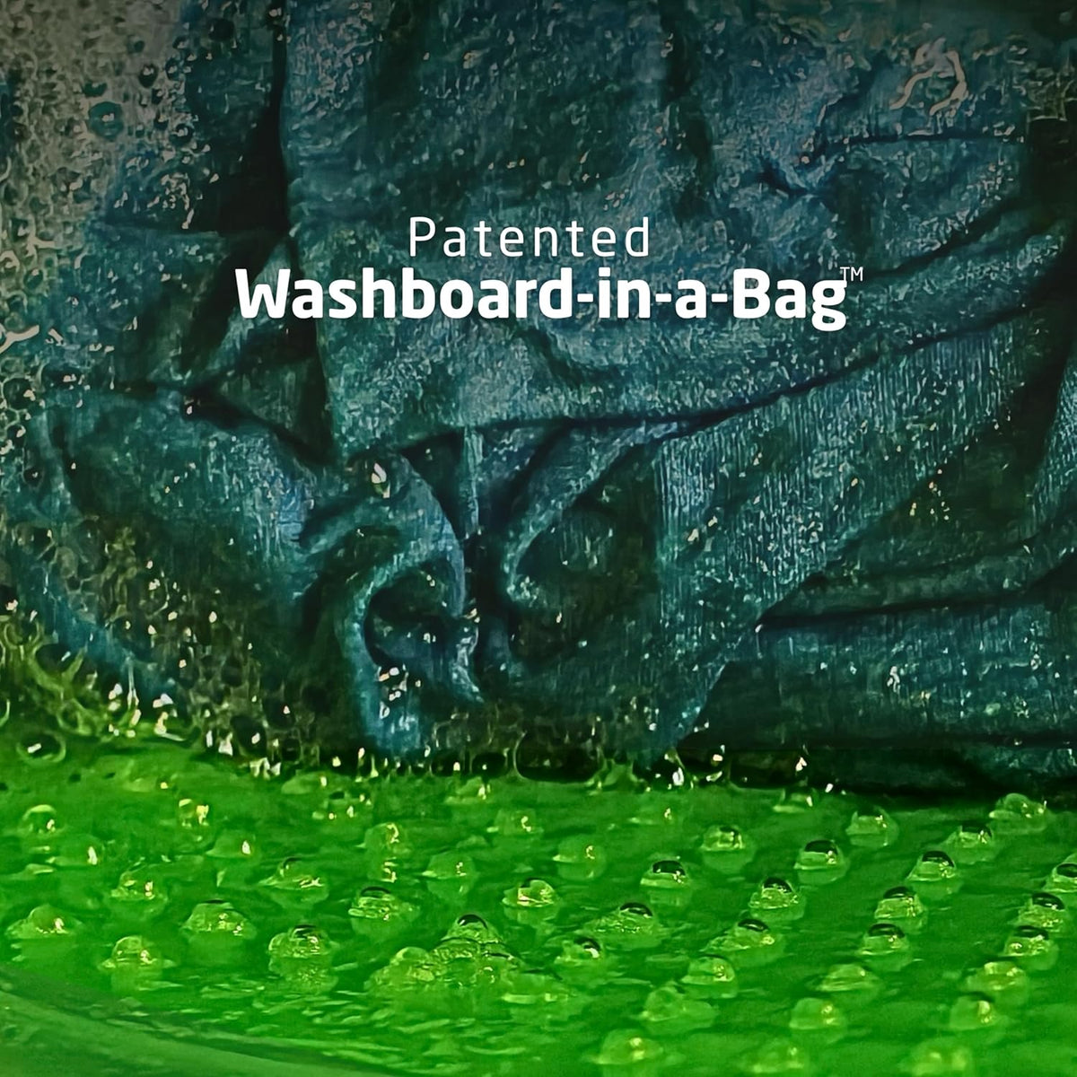 Wash Bag Patented Washboard-in-a-Bag™ 5 oz Travel Clothes Washer
