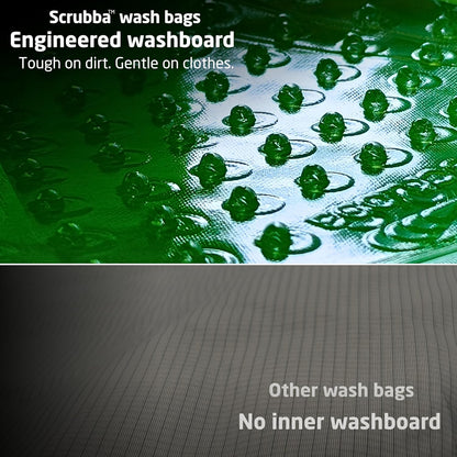 Wash Bag Patented Washboard-in-a-Bag™ 5 oz Travel Clothes Washer
