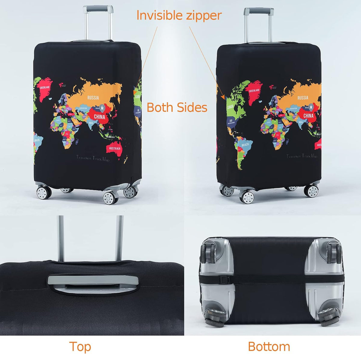 Travelkin Suitcase Covers For Luggage Tsa Approved Luggage Covers Protector