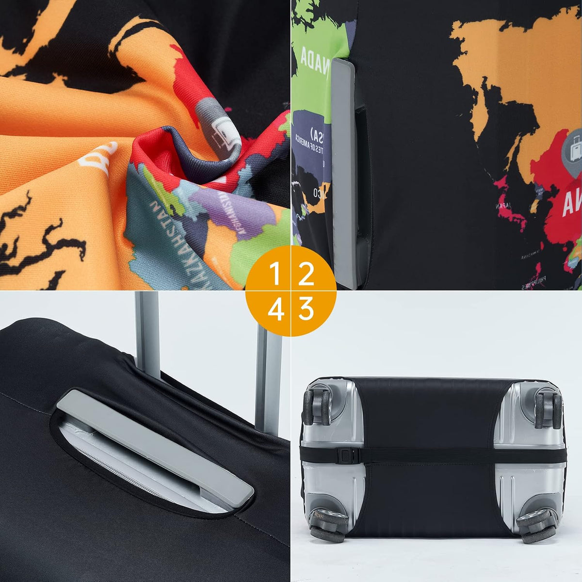 Travelkin Suitcase Covers For Luggage Tsa Approved Luggage Covers Protector