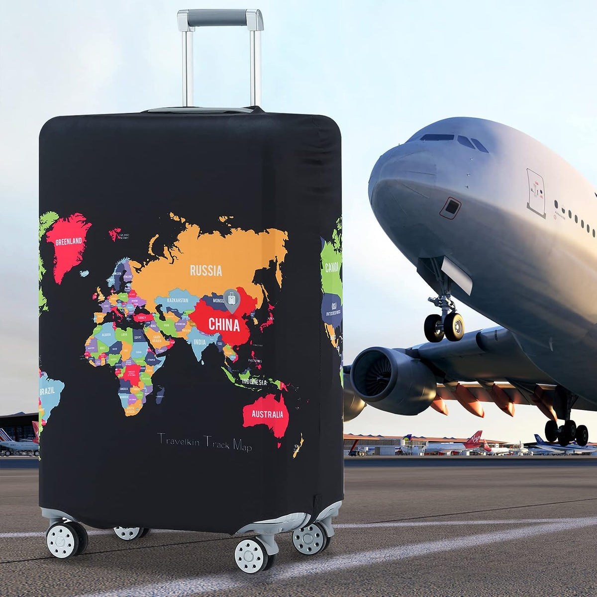 Travelkin Suitcase Covers For Luggage Tsa Approved Luggage Covers Protector