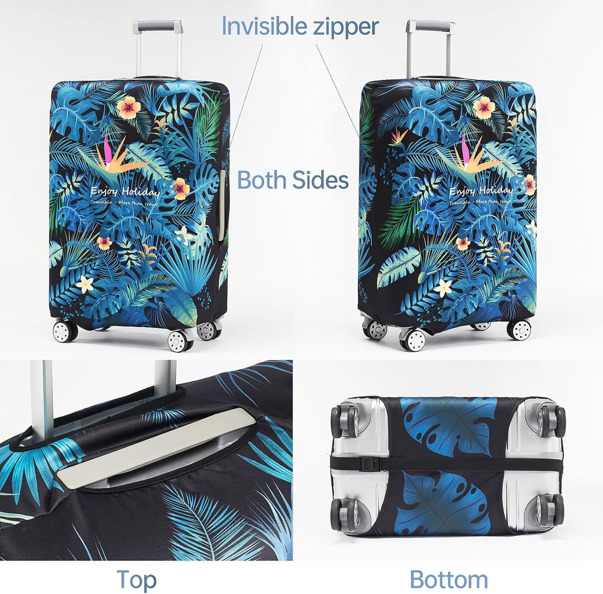 Travelkin Suitcase Covers For Luggage Tsa Approved Luggage Covers Protector