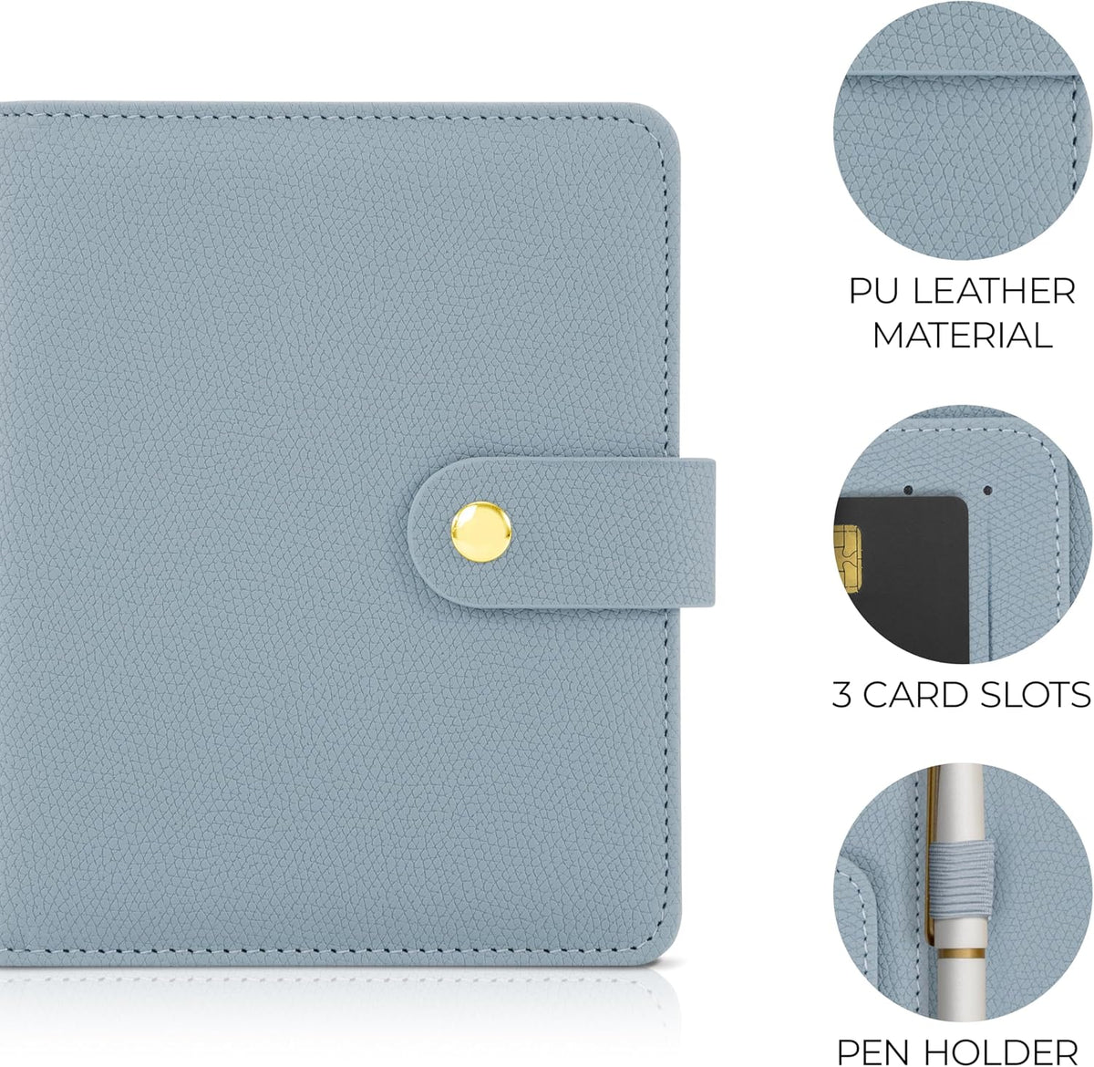Beautiful Passport Holder for Travel - Cute Cover with Pen Holder for Women