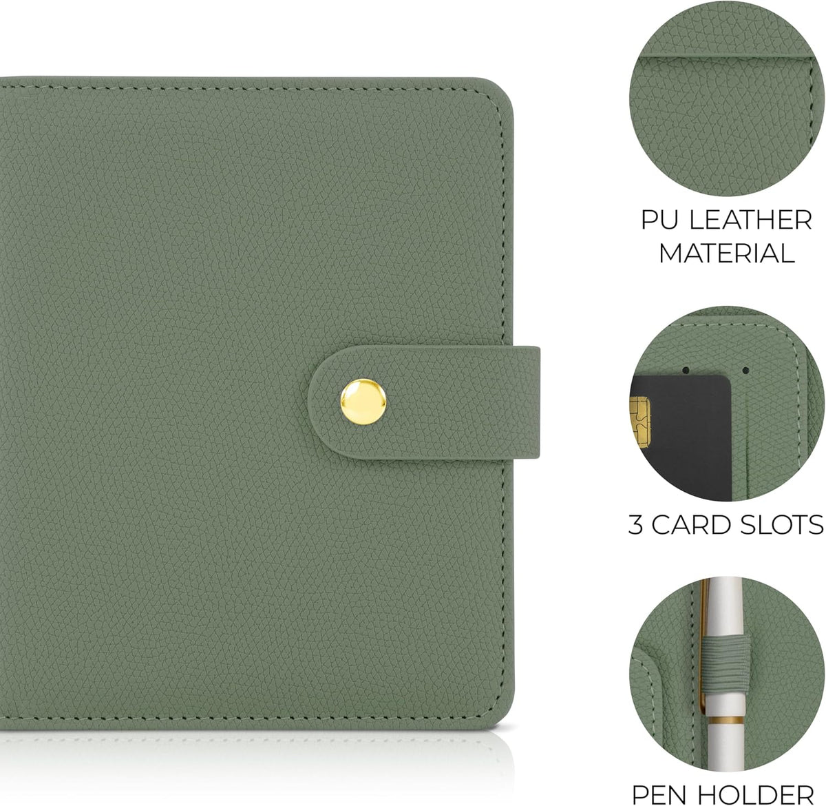 Beautiful Passport Holder for Travel - Cute Cover with Pen Holder for Women