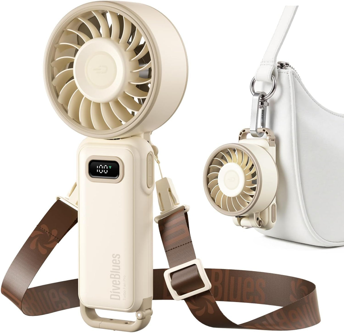 Portable Handheld Fan D6036 Cream