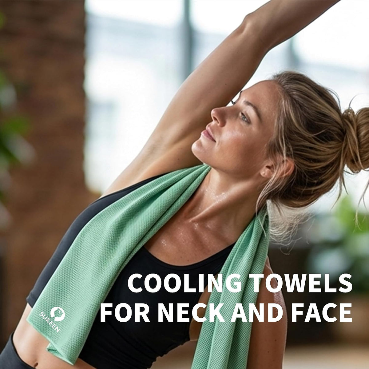 4 Pack Cooling Towels (40"x12") for Neck and Face, Cooling Neck Wraps, Breathable Cooling Towel for Hot Weather, Sweat Towels for Yoga, Sports, Golf, Gym, Camping, Running, Fitness, Workout
