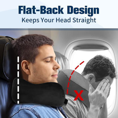 Neck Pillow for Traveling, Travel Pillows for Airplanes Black