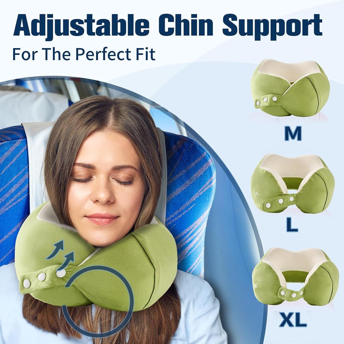 Neck Pillow for Traveling, Travel Pillows for Airplanes Black