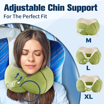 Neck Pillow for Traveling, Travel Pillows for Airplanes Black
