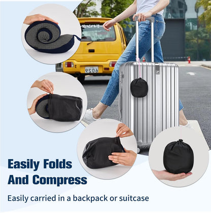 Neck Pillow for Traveling, Travel Pillows for Airplanes Black