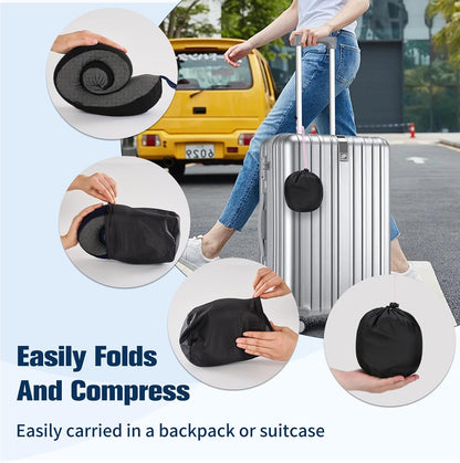 Neck Pillow for Traveling, Travel Pillows for Airplanes Black