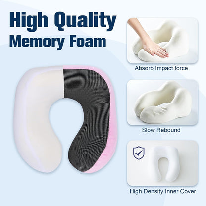 Neck Pillow for Traveling, Travel Pillows for Airplanes Black
