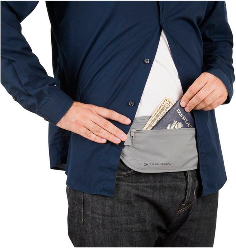Rfid Blocking Undergarment Waist Pouch Travel Wallet