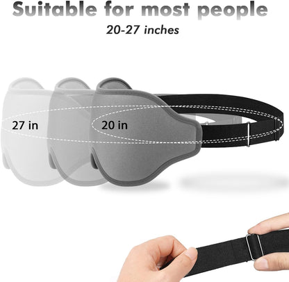 Sleep Mask for Men and Women, 3D Blackout Eye Mask for Side Sleepers, Black