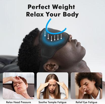 Sleep Mask for Men and Women, 3D Blackout Eye Mask for Side Sleepers, Black