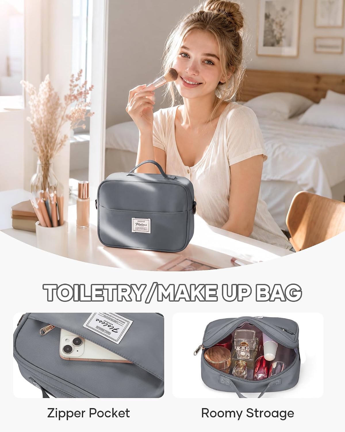 Travel Duffel Weekender Bag Women Tote Carry On Bags With Shoe Compartment - Colors B