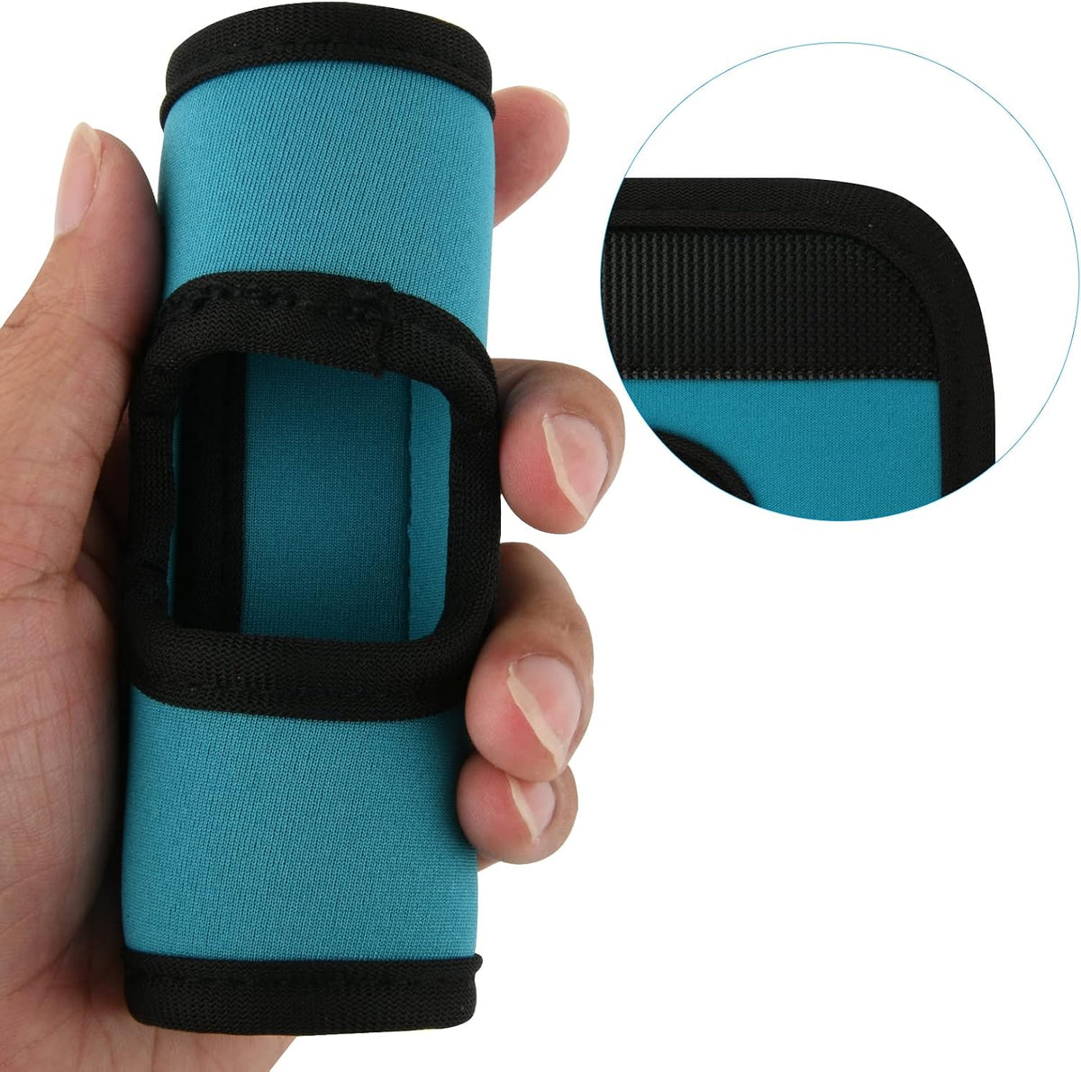 5 Pcs Neoprene Luggage Handle Wrap Soft Grip Handle Cover Luggage Identifier with Hollow Design for Push-Button Handle Trolley Handle and Travel Suitcase Trolley Case (Multi Color)