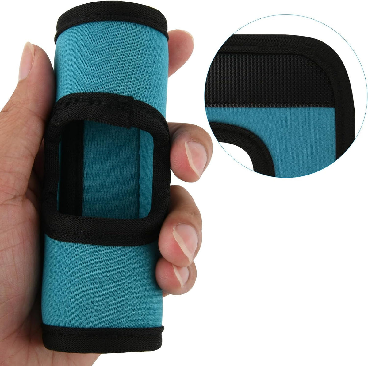 5 Pcs Neoprene Luggage Handle Wrap Soft Grip Handle Cover Luggage Identifier with Hollow Design for Push-Button Handle Trolley Handle and Travel Suitcase Trolley Case (Multi Color)