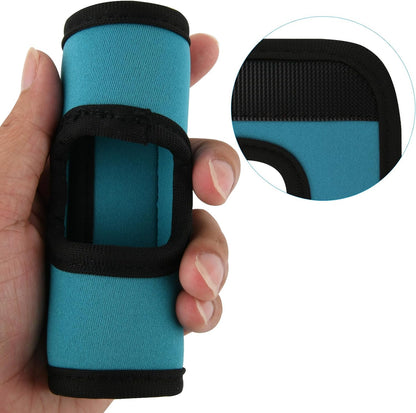 5 Pcs Neoprene Luggage Handle Wrap Soft Grip Handle Cover Luggage Identifier with Hollow Design for Push-Button Handle Trolley Handle and Travel Suitcase Trolley Case (Multi Color)