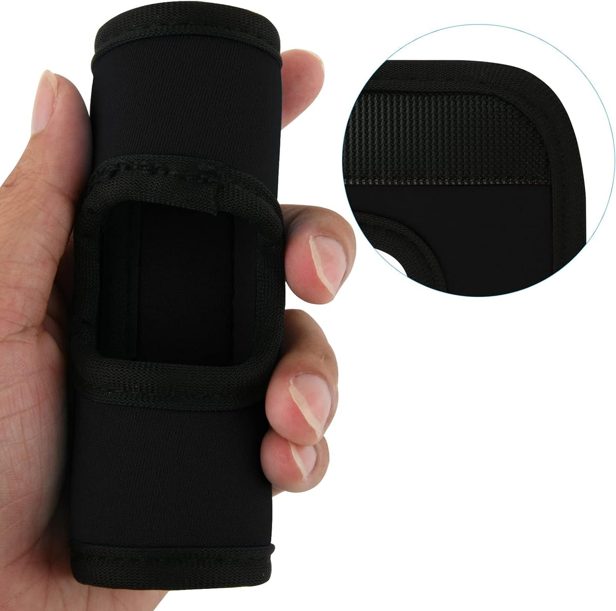 5 Pcs Neoprene Luggage Handle Wrap Soft Grip Handle Cover Luggage Identifier with Hollow Design for Push-Button Handle Trolley Handle and Travel Suitcase Trolley Case (Multi Color)