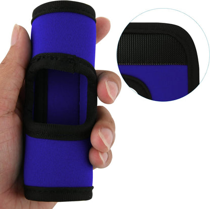 5 Pcs Neoprene Luggage Handle Wrap Soft Grip Handle Cover Luggage Identifier with Hollow Design for Push-Button Handle Trolley Handle and Travel Suitcase Trolley Case (Multi Color)
