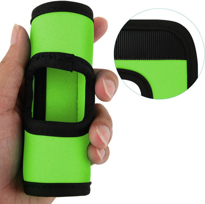 5 Pcs Neoprene Luggage Handle Wrap Soft Grip Handle Cover Luggage Identifier with Hollow Design for Push-Button Handle Trolley Handle and Travel Suitcase Trolley Case (Multi Color)