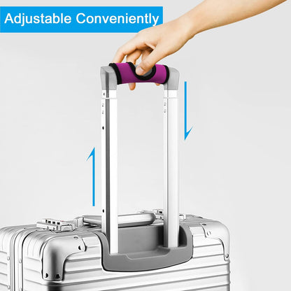 5 Pcs Neoprene Luggage Handle Wrap Soft Grip Handle Cover Luggage Identifier with Hollow Design for Push-Button Handle Trolley Handle and Travel Suitcase Trolley Case (Multi Color)