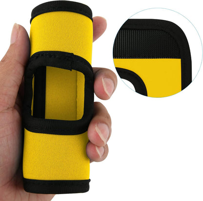 5 Pcs Neoprene Luggage Handle Wrap Soft Grip Handle Cover Luggage Identifier with Hollow Design for Push-Button Handle Trolley Handle and Travel Suitcase Trolley Case (Multi Color)