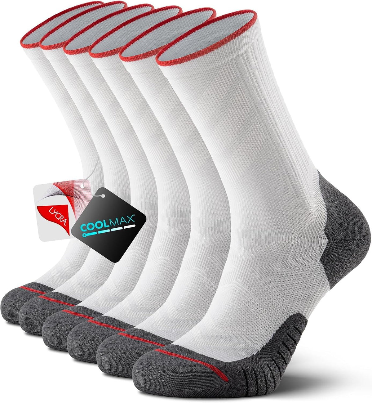 Compression Socks Men Women, Graduated 15-20mmHg Support Breathable for Travel Flight Running Cycling Daily Use