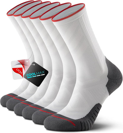 Compression Socks Men Women, Graduated 15-20mmHg Support Breathable for Travel Flight Running Cycling Daily Use