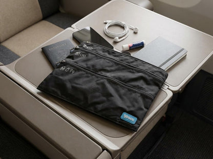 SeatPak - Airplane Pockets - Airplane Accessories - Plane Travel Essentials - Travel Organizer - Seat Storage Organizer - Air Travel Essentials - Seatback Organizer (Aqua)