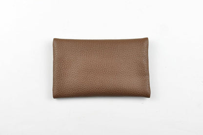 Pocket Tissue Holder for Purse Small PU Leather Case Cover On-the-Go Travel Tissue Pouch (Black)