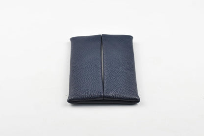 Pocket Tissue Holder for Purse Small PU Leather Case Cover On-the-Go Travel Tissue Pouch (Black)